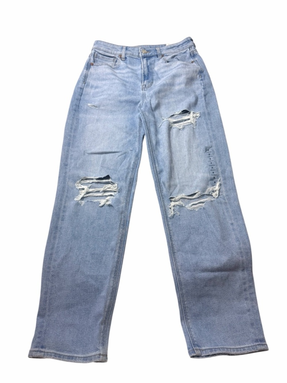 🆕American Eagle -  Distressed High Rise Mom Straight Jeans